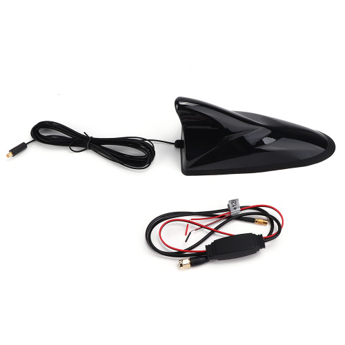 12V Universal Car AM / FM Radio Shark Fin Aerial Antenna Roof Mast SMA Male