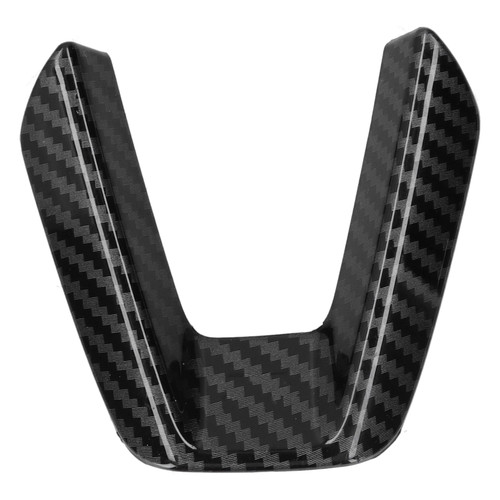 Car Steering Wheel Trim Cover Sticker Interior Moulding Fit for Mazda 3 Axela/CX-4/CX-5Carbon Fiber Style Glossy Black