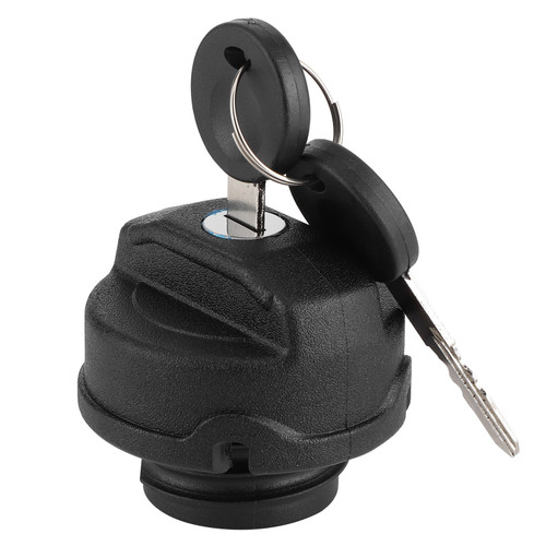 Fuel Tank Filler Cap Black ABS Petrol Locking Lid Fit for Beetle/Polo/Caddy with 2 Keys