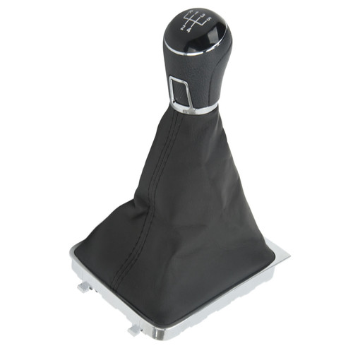 Gear Shift Knob Boot Gearstick Gaiter Kit Manual Transmission Replacement for B6 2005‑2010 5 Speed