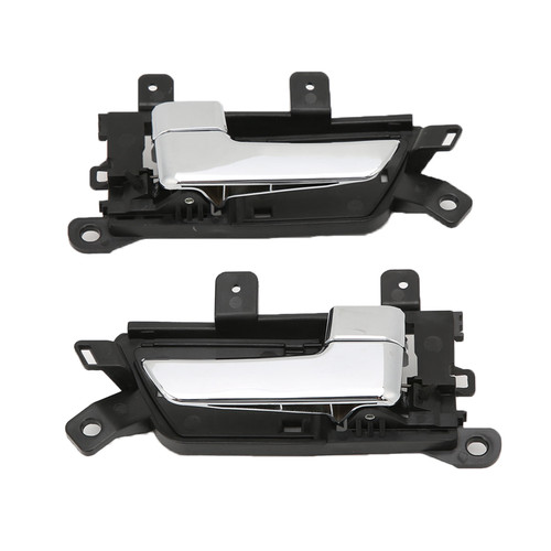 2PCS Car Inside Door Handles 82620‑2J000 Silver Replacement for KIA BORREGO 2009‑2011