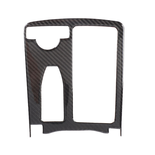 Carbon Fiber Center Console Water Cup Holder Trim Cover for W204 2005‑2012