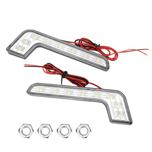 8‑LED Super Bright Daytime Running Light Lamp Waterproof Universal DRL