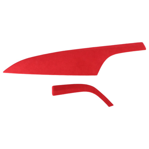 Passenger Instrument Panel Cover AC Vent Outlet Trim Suede Decor Fit for 2 Series F22 F23 20122016(Bright Red )