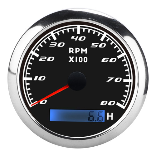 Pointer Tachometer IP67 Waterproof Dustproof Stainless Steel Universal for Car Truck Boat 9‑32VDC