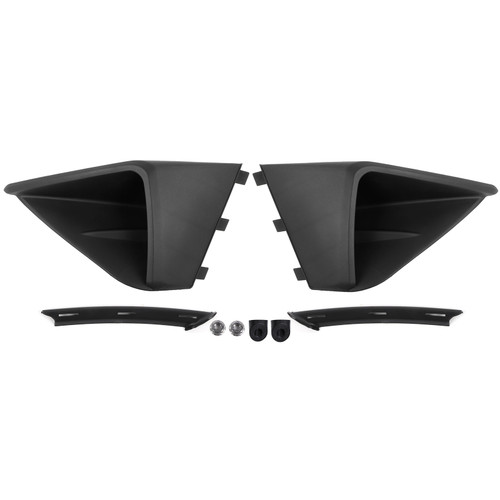 Front Bumper Side Air Vent Intake Cover Arch Trim Fit for Ford Mustang 2018‑2021