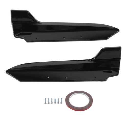 1 Pair Rear Bumper Diffuser Spoiler Impact Resistant Car Rear Bumper Lip Splitter for 3 Series E90 Standard 2005‑2012 Bright Black