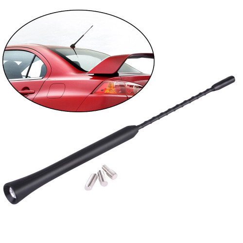 Universal 9 Inches Car Replacement Anti Noise Beesting Aerial FM Radio Antenna with Screws