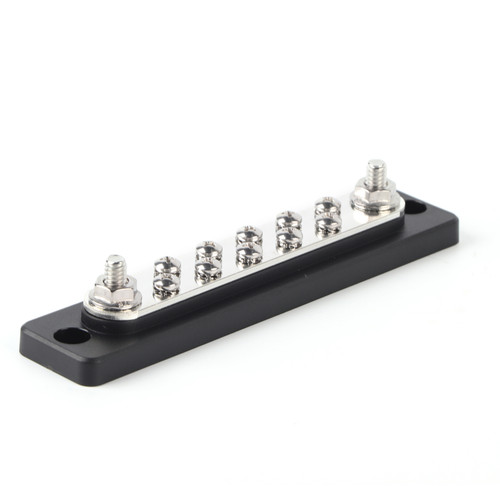 10 Positions Bus Bar Electric Terminal Junction Block W / 2 Stud AC 130A DC 150A