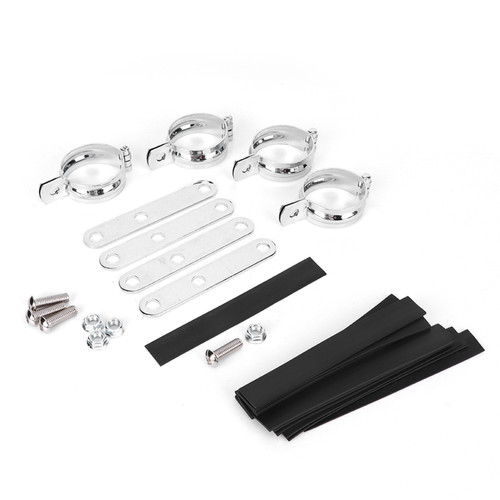 Retro Headlight Bracket Fork Mounting Clamp Universal Accessory Fit for Honda51‑61mm