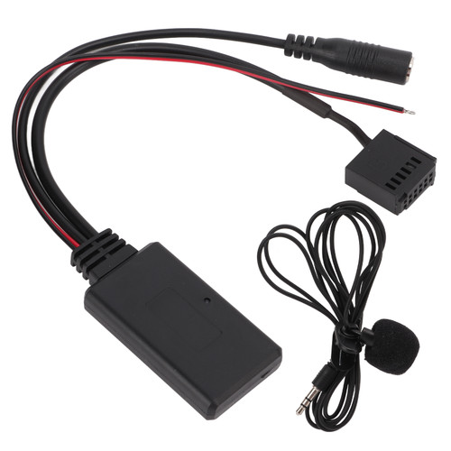 6000CD Bluetooth Audio Aux Adapter Cable Hands Free with Microphone Replacement for Ford Focus Mondeo Fiesta Fusion Transit