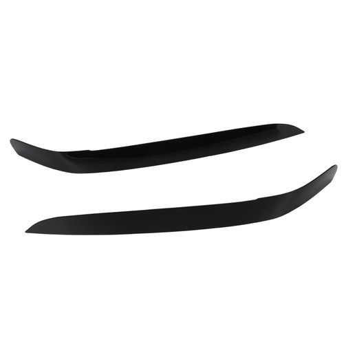 Head Light Eyelid Black Glossy ABS Protective Front Headlight Eyebrow Replacement for Commodore