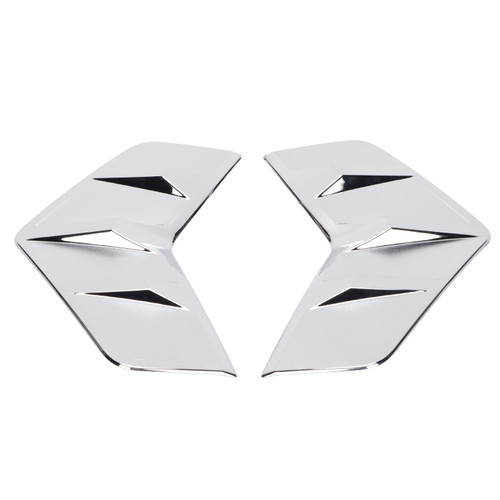 2Pcs/Set Front Fog Lamp Eyebrow Cover Trim ABS Electroplating Replacement for RAV4 2019‑2020