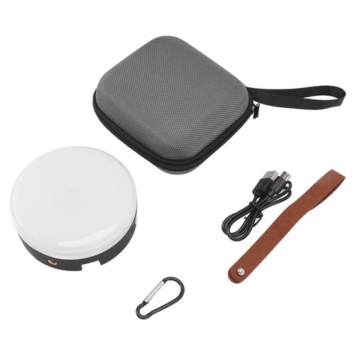 LED Tent Light Compact High Brightness Camp Hanging Lamp with Power Bank Function for Outdoor Black