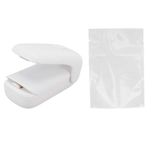 Bag Sealer 2 in 1 ABS Handheld Portable Food Snack Bag Sealing Machine with Springback Pocket Knife