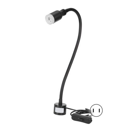 LED Universal Adjustable Machine Tool Light 5W Work Lamp with Magnetic Base for MaintenanceUS Plug 110‑220V