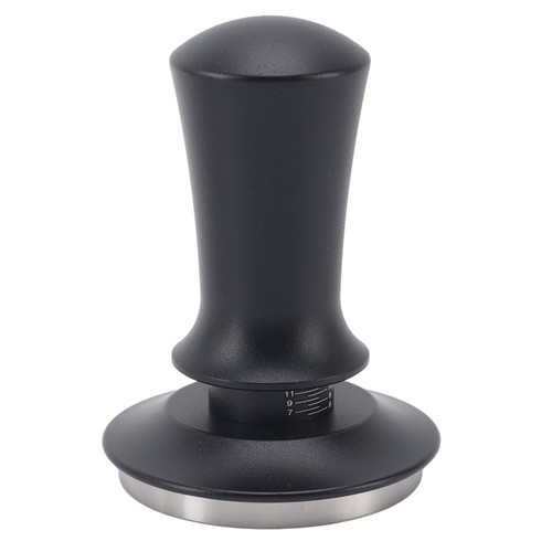 Flat Base Tamper 304 Stainless Steel Enhance Taste Coffee Tamper Tool for Coffee Machine Black 2.1in