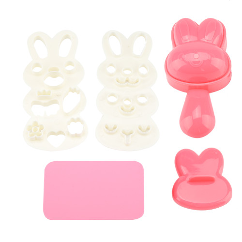 DIY Bunny Shape Food grade PP Material Sushi Rice Roll Bento Mold Handicraft Rice Roll Mold