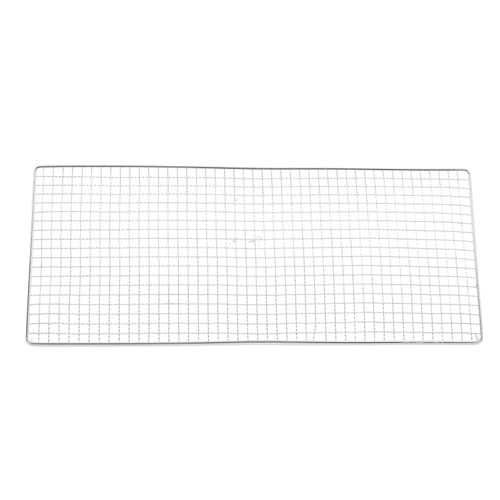 Barbecue Wire Mesh 24.4x10.2in Stainless Steel Rounded Corner Widely Used Stainless Steel Grill Grate for Camping BBQ