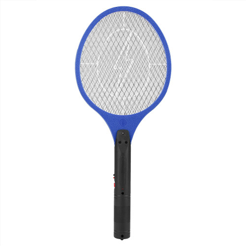 Cordless Rechargeable Electric Fly Mosquito Swatter Bug Zapper Racket Insects Killer Blue