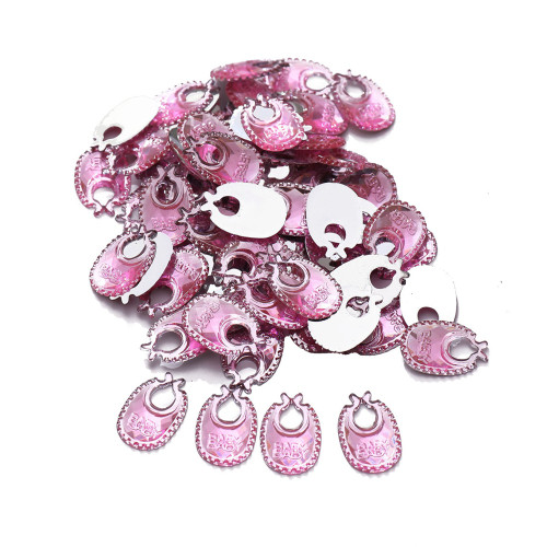 100pcs / Bag DIY Table Confetti Decoration for Baby Shower Birthday Party  (Bib Pink)