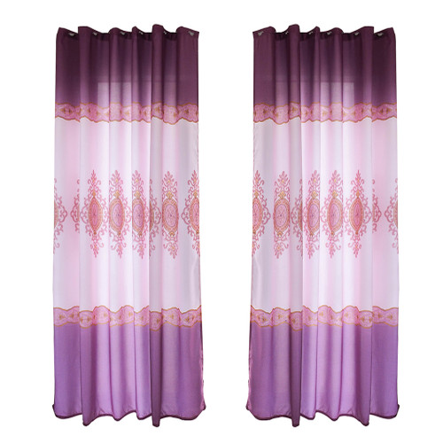 Polyester Blackout  Window Curtain Blackout Drape Bedroom Living Room Decor (Purple)
