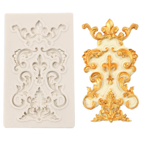 Lace Flower Border Mould Vintage Fondant Mold Silicone Cake Decorating Mould