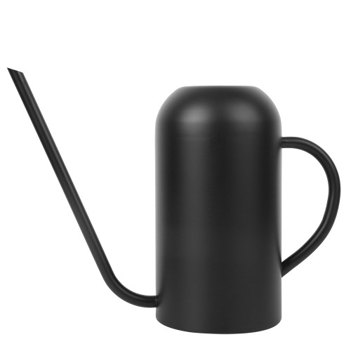1.5L Stainless Steel Long Spout Watering Pot for Garden Flowers Plants Irrigation Tool Black
