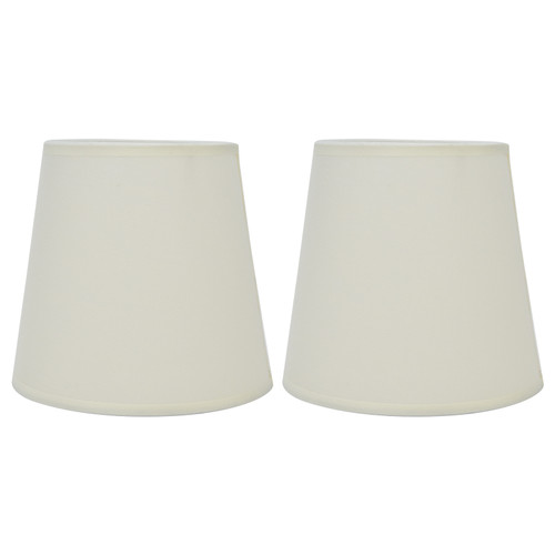 2Pcs Indoor Lamp Shade European Style Fabric Lampshade for E14 Chandelier Table Lamp Floor LampPX17 Beige