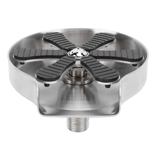 Automatic Cup Washer High Pressure Glass Rinser Press Type Stainless Steel Cup Cleaner for Bar Kitchen Sink Short Steel Legs