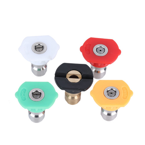 5PCS Stainless Steel High Pressure Washer Spray Nozzle Tips Quick Connector Pressure Washer Accessories