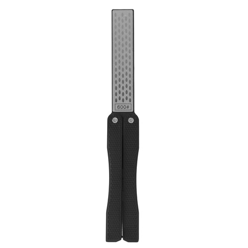 Knife Sharpener Foldable Fan Shaped Adamas Material Lightweight Portable Knife Sharpener for Outdoor Home Black