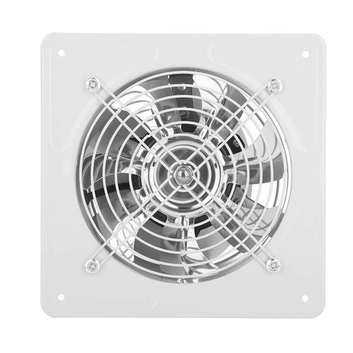 40W 220V Wall Mounted Exhaust Fan Low Noise Home Bathroom Kitchen Garage Ventilation (White)