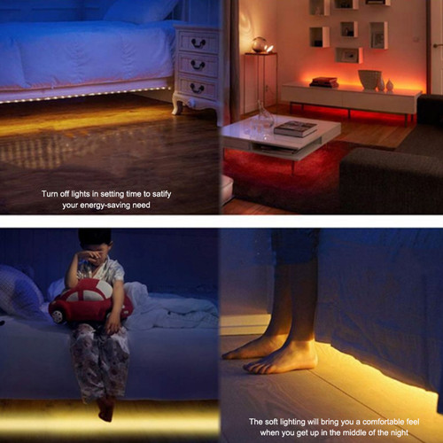 LED Strip Lights, 65.6FT/20M LED RGB Light Strip Music Sync 5050 SMD Color Changing BT Controller + 24 Key Remote for Bedroom Home Party UK Plug