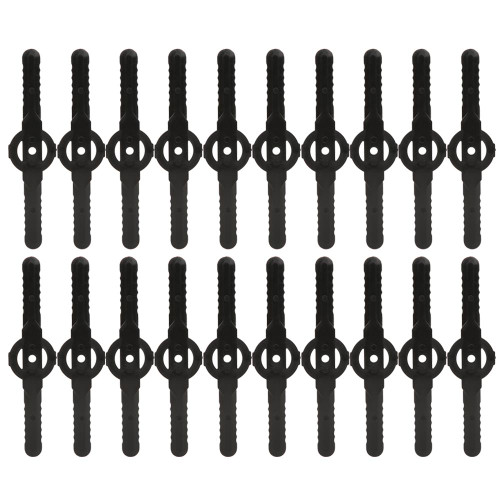 20Pcs Lawn Mower Long Blade Safety Plastic Mowing Machine Parts Accessories Lawn Care Tool
