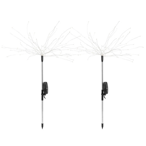 2Pcs 105LED Waterproof IP44 Solar Fireworks Light LED Lawn Lamp Landscape Path Lights Outdoor LightingColorful Light