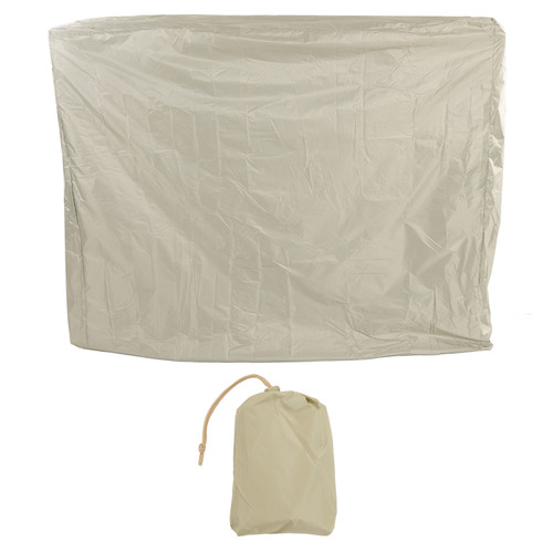 Ping Pong Table Dust Cover 190 Silver Coating Waterproof Table Tennis Cover for Outdoor Courtyard Drawstring Style 155x75x150cm / 61.0x29.5x59.1in Beige