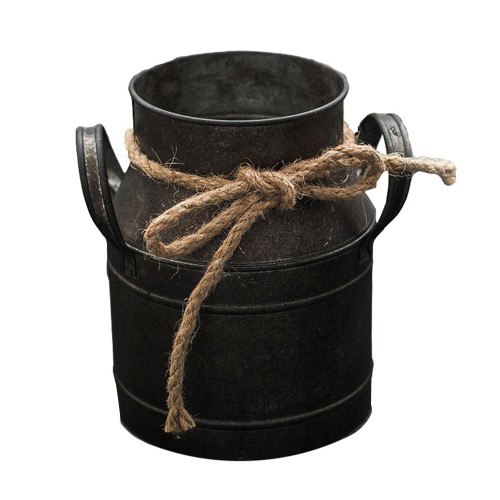 Garden Metal Plant Pots Vintage Milk Churn Flower Bucket Hanging Flower Holder