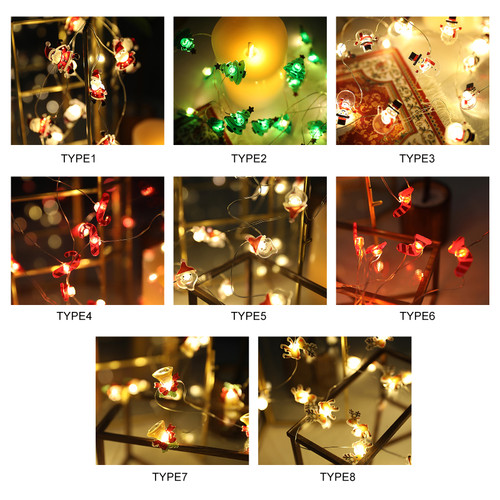 2 Meters/6.6Ft 20LEDs Elk Design String Light Constant Bright& Flash Lighting Mode IP42 Water Resistance 3 * AA Cell Operated for Christmas Xmas Party Home Decoration Present Gift