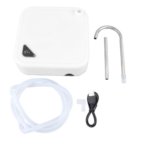 Electric Bottle Dispenser White Auto Drinking Water Pump Countertop USB Rechargeable Easy Operation for Camp Kitchen