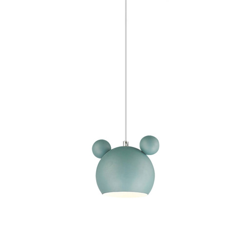 Cartoon Chandelier Shade Ceiling Lamp Cover Pendant Metal Lampshade for Dining Room Kitchen No Light Source Green