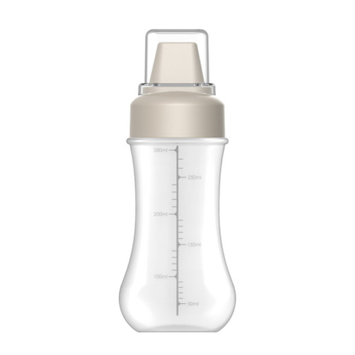5 Hole Seasoning Extruded Bottle Seasoning Spray Bottle with Scale for Ketchup Salad Dressing Mustard Sauce