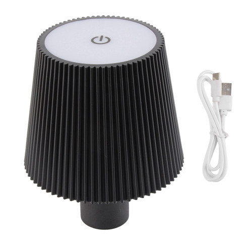 Wine Bottle LED Lamp Cordless Waterproof Table Lamp 2000mAh Rechargeable Night Light for Outdoors Bars Restaurant Black