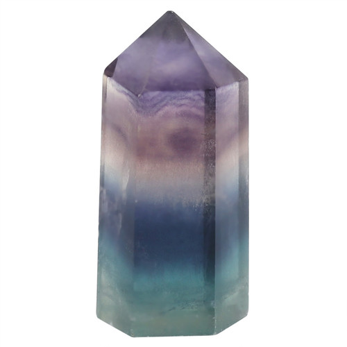Natural Fluorite Quartz Crystal Hexagonal Wand for Decoration Ornament (35-40mm)