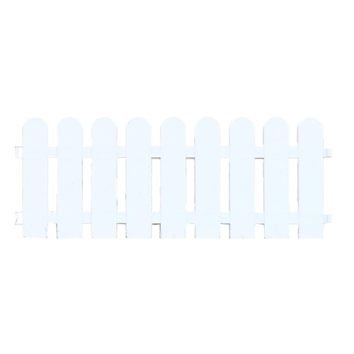 White Edgings Garden Picket Fence Ornamental Grass Lawn Flowerbeds Plant Borders for Indoor and Outdoor Villas 50×20cm / 19.7x7.9in