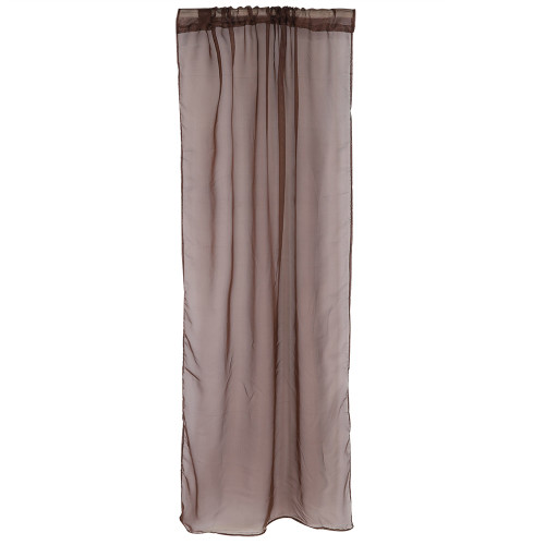 Sheer Window Curtain Bedroom Balcony Drape Curtain Window Treatment (Dark Coffee)