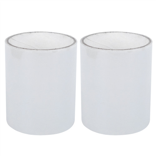 2Pcs White Strong Adhesion Waterproof Pipe Hose Leakage Repairing Tape Accessory 10cm x 1.5m