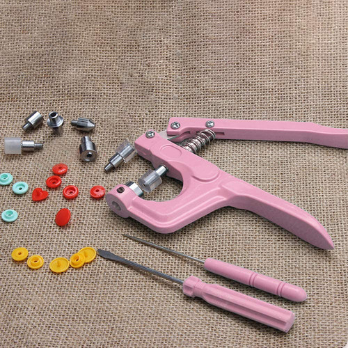 Plastic and Metal Snap Buttons with Snaps Pliers Set,300 Sets Plastic and Metal Snap Buttons for Sewing and Crafting (Blue)