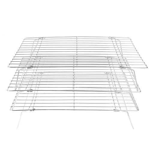 3‑Tier Cooling Rack Collapsible Folding Legs for Cookies Cakes Kitchen Baking Grilling Tool