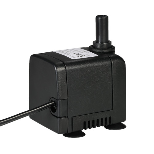 450L/H 6W Submersible Water Pump for Aquarium Tabletop Fountains Pond Water Gardens and Hydroponic Systems with 2 Nozzles AC110V